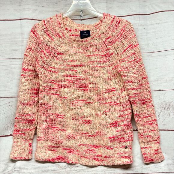 American Eagle Outfitters Jegging Sweater Pink Speckled wool blend  size XS - Picture 1 of 9